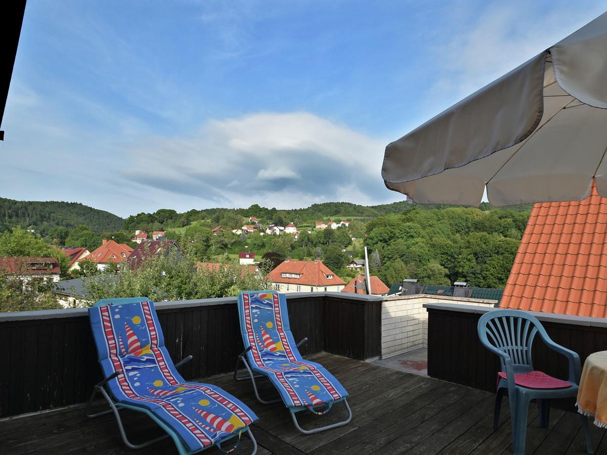 Lovely Holiday Home In The Thuringian Forest With Roof Terrace And Great View Bad Liebenstein Dış mekan fotoğraf